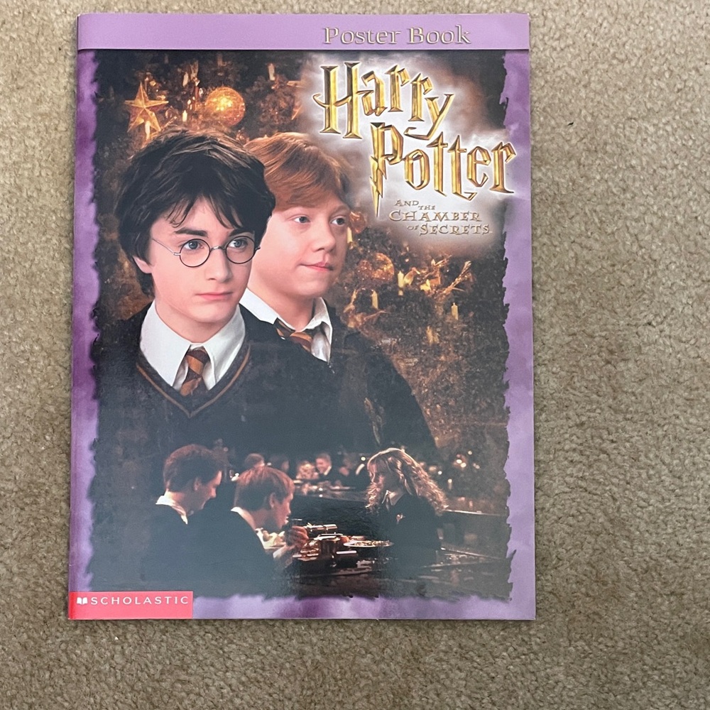 Scholastic Harry Potter Poster Book Chamber of Secrets 2002